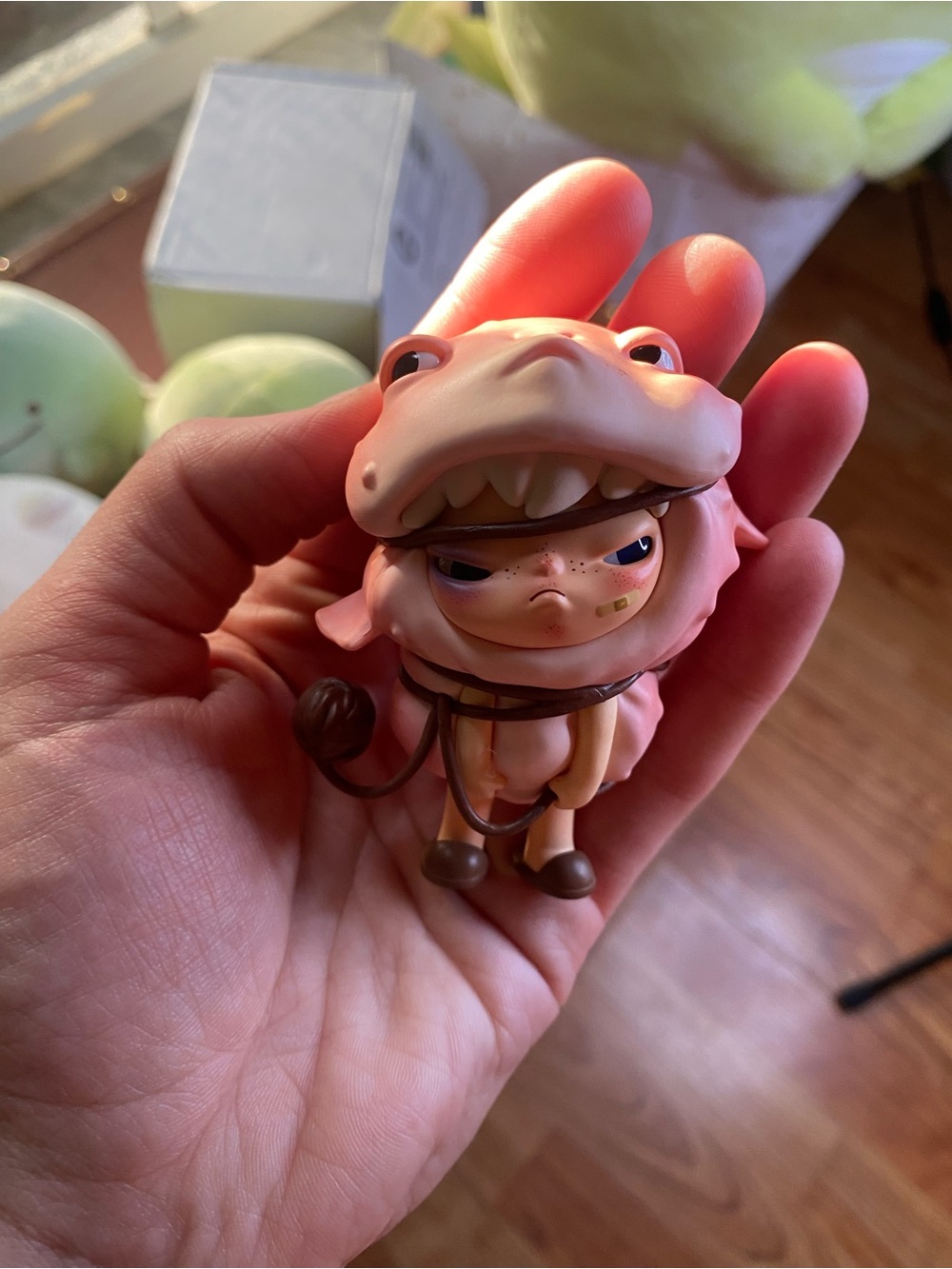 Hirono- Collectible Pink fish Costume Action Figure - Dupe